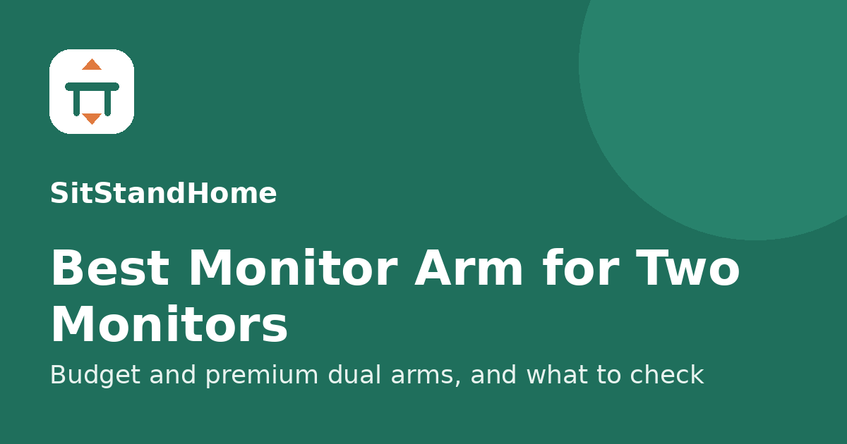 best monitor arm for two monitors illustration