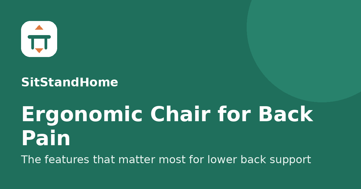 Ergonomic chair for back pain illustration